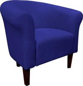 Fotel Milo tkanina Mikrofaza stylowy fotel do salonu i sypialni : Kolor nogi - Venge, Kolor tkaniny - 15 MIKROFAZA, Wysokość nogi - 20 cm