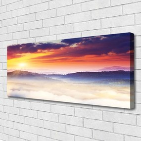 Obraz canvas Górski Szczyt w Blasku Słońca