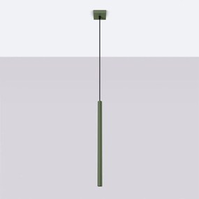 Lampa wisząca PASTELO 1 zielona oliwka SOLLUX  LIGHTING