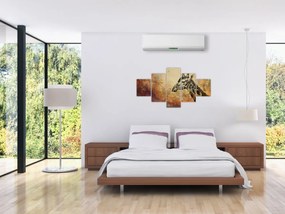Obraz - Żyrafa, malarstwo (125x70 cm)