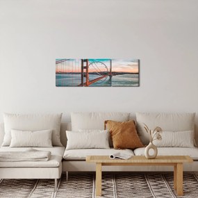 Obraz - Golden Gate, San Francisco (z zegarem) (90x30 cm)