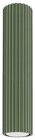 Plafon KARBON 30 zielony oliwkowy ryflowany SOLLUX  LIGHTING