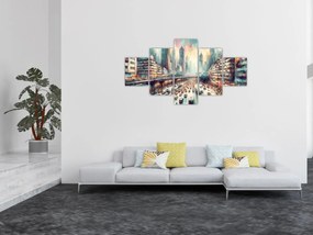 Obraz - Życie w wielkim mieście (125x70 cm)