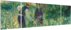 Obraz - Auguste Renoir, Picking Flowers, reprodukcje (170x50 cm)