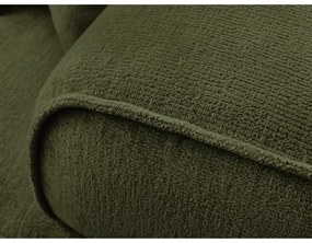Zielona sofa z tkaniny szenilowej 237 cm Whesley – Bobochic Paris