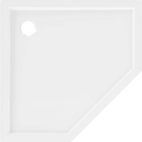 Mexen Flow brodzik pięciokątny slim 100 x 100 cm, biały połysk - 46P101010