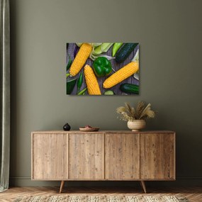 Obraz na szkle - warzywa (70x50 cm)