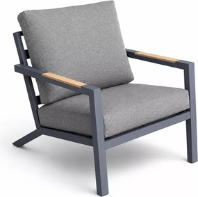 Fotel ogrodowy Meggy aluminiowy – nowoczesny fotel wypoczynkowy na taras, balkon i do ogrodu