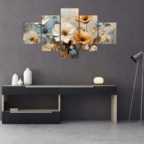 Obraz - Bukiety, malarstwo (125x70 cm)