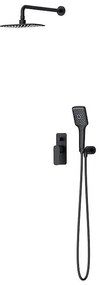 Cersanit S952-031 - Zestaw prysznicowy podtynkowy LARGA czarny