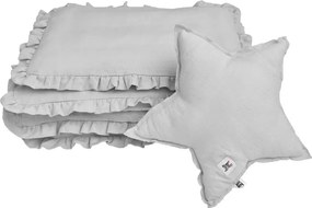 Bellamy Lniana poduszka dekoracyjna STAR STONE GRAY