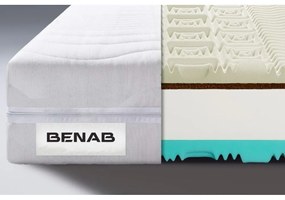 Twardy/średnio twardy piankowy materac dwustronny 80x200 cm Visco Touch – BENAB