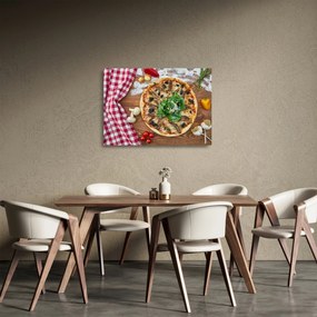 Obraz na szkle pizzy (70x50 cm)
