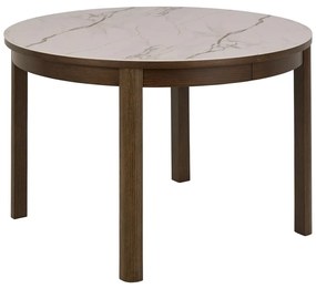 Okrągły rozkładany stół z ceramicznym blatem ø 120 cm Southampton – Actona