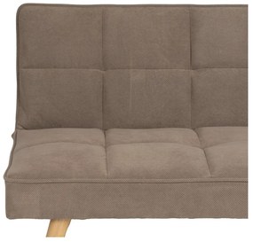 Beżowa rozkładana sofa z tkaniny szenilowej 175 cm – Ixia