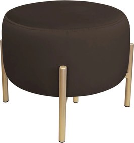 Pufa OLA loft ławka podnóżek metal : Kolor Stelaża - Złoty, Kolor tkaniny - VELVET - MG05, Typ tkaniny - Velvet