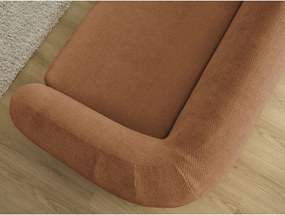 Pomarańczowa rozkładana sofa z tkaniny szenilowej 228 cm Neyo – Bobochic Paris