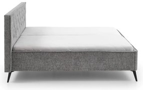 Szare tapicerowane łóżko dwuosobowe 180x200 cm Alicante – Meise Möbel