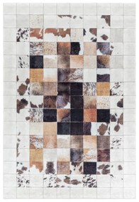 Dywan drukowany antypoślizgowy Fiesta patchwork skóry 140 cm x 200 cm