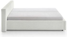 Białe tapicerowane łóżko dwuosobowe bez stelaża 140x200 cm Cube – Meise Möbel