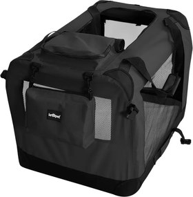Leopet Skrzynia transportowa dla psów XXL, czarna