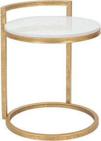 Okrągły stolik z marmurowym blatem ø 40,5 cm Round Marble – Mauro Ferretti