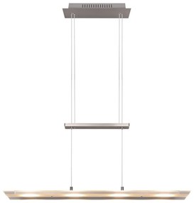 Szara lampa wisząca LED ze szklanym kloszem Milos – Reality