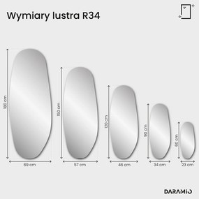 Lustro brązowe Pure R34