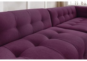 Ciemnofioletowa sofa 324 cm Kleber – Bobochic Paris