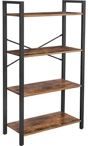 Regał NAVARO brązowy/czarny