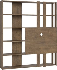 Regał otwarty Kato M z panelem TV Orzech