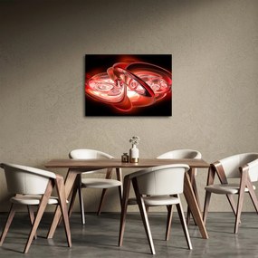 Obraz - czerwone kształty (70x50 cm)