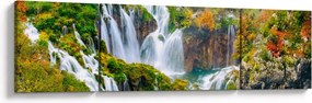 Obraz - Park Narodowy Jezior Plitwickich (170x50 cm)