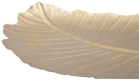Dekoracja w złotej barwie Mauro Ferretti Leaf, 35,5x23 cm