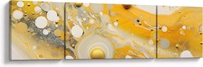 Obraz - Abstrakcyjne tło ze złotą dekoracją (170x50 cm)