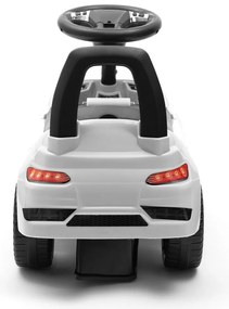 Baby Mix Odpychacz dla dzieci z dźwiękiem Racer, biały