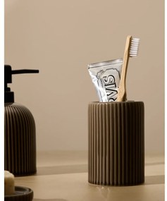 Ciemnobrązowy dozownik do mydła ceramiczny Selime – Kave Home
