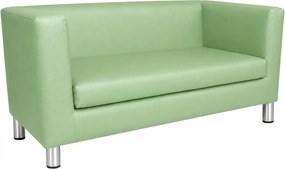 Sofa Monaco : Kolor nogi - Chrom, Kolor tkaniny - EKO-SKÓRA - 7D, Typ tkaniny - Eko-skóra , Wysokość nogi - 15 cm