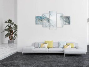 Obraz - Niebieski marmur (125x70 cm)