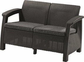 Keter sofa ogrodowa Corfu 128 x 70 x 79 cm, grafit