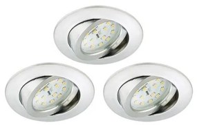 Briloner 8312-039 - ZESTAW 3x LED Łazienkowa oprawa wpuszczana LED/5W/230V IP23