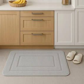 Dywanik antypoślizgowy Brązowy 50x80 cm Dekoracyjny gumowy spód uniwersalny