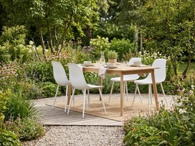 Krzesło do jadalni OSAKA plastikowe, białe