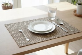 Podkładka pod Talerz Złota w Paski Stripe Mata na Stół 33x45 cm dekoracyjna