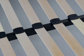 Łóżko tapicerowane Aura 160x200 z pojemnikiem - beżowa bukla Quelle 05