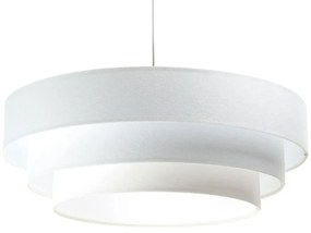 Biała skandynawska lampa wisząca welurowa - 6X S440 P0-G14