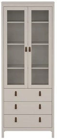 Szarobeżowa witryna 78x199x33 cm Madrid – Tvilum