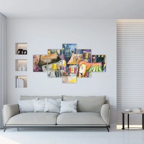 Obraz - Deszczowy wieczór (125x70 cm)
