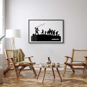 Plakat Wyścig 42x29,7 cm z ramą czarną z marginesem ARTGEIST B