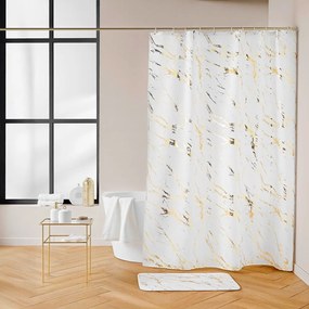 Zasłona prysznicowa 180x200 cm Aquamarbre – douceur d'intérieur